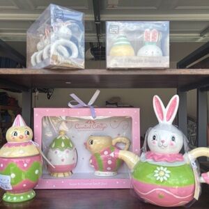 Johanna Parker Easter Bunny Tea Set and Decor